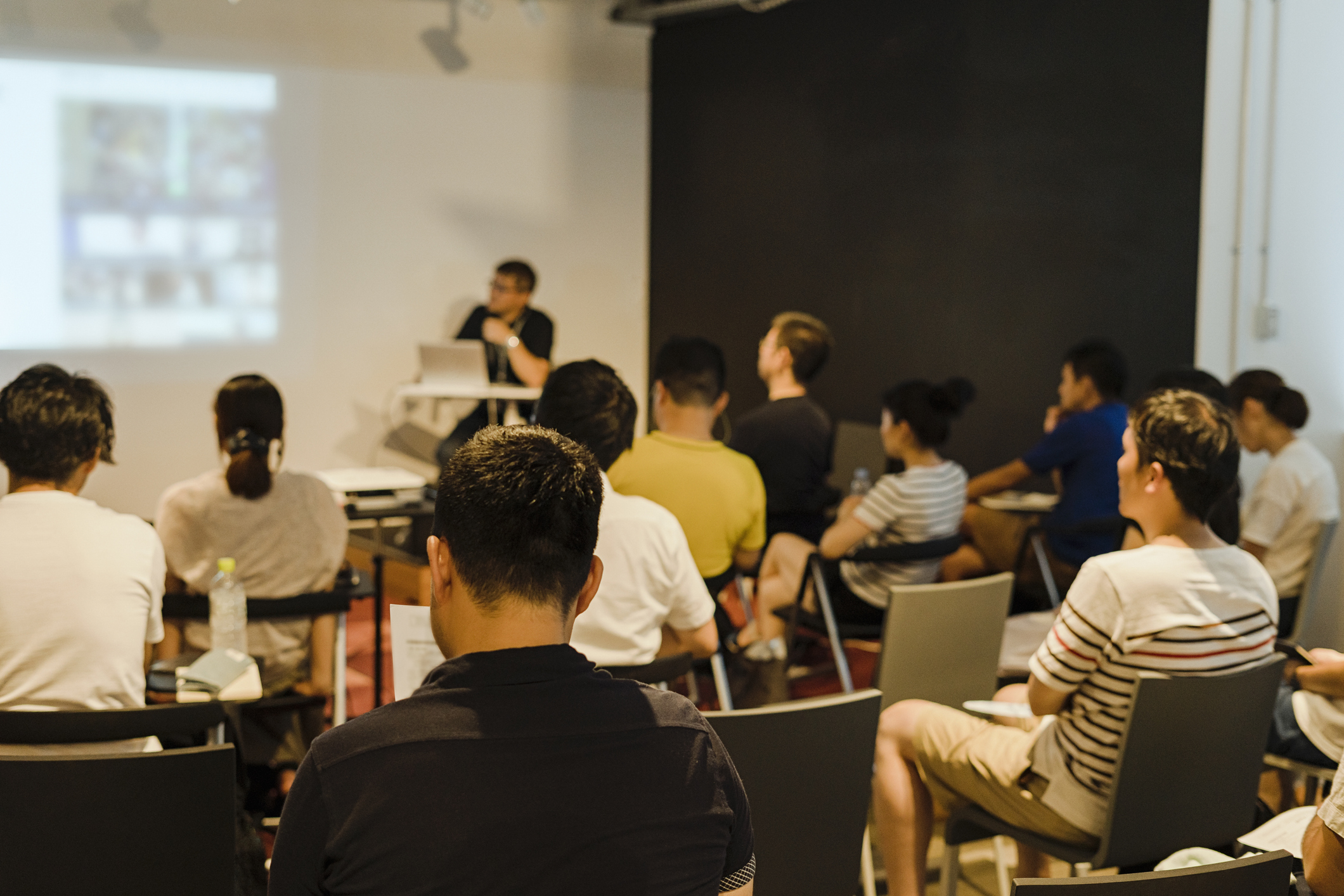 A bunch of people attending a seminar
