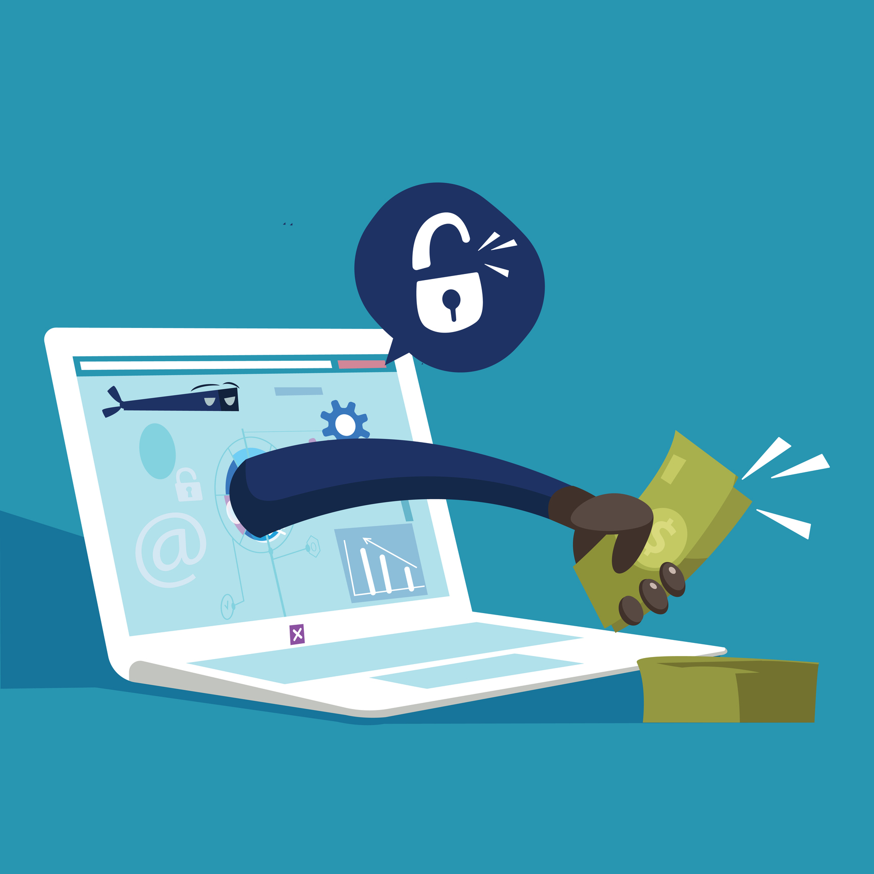 An online theft phishing, scamming user personal data
