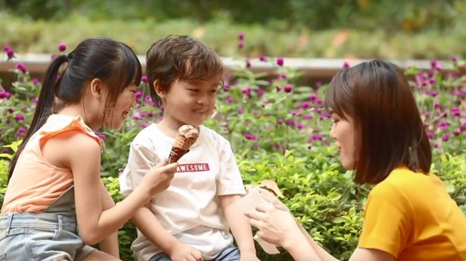 group of kids playing
