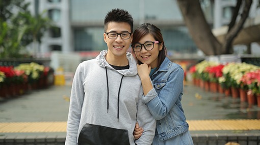 couple taking a picture